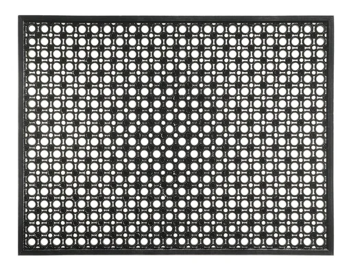 "Fußmatte Lizzy schwarz 48 x 62 cm mit Vinylborsten image"