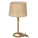 Tischlampe E27 Fassung 40 W Hanf Leinen Stahl beige