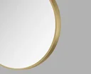 Dekorativer runder Wandspiegel in gold matt Ø 50 cm - hochwertiger robuster Aluminiumrahmen