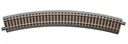 6 Stück Gebogenes Gleis R4, Radius 511,1 mm, Bogenwinkel 30°