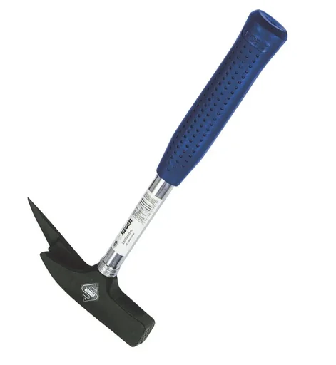 "SIEGER-Latthammer 600 g, Kopf schwarz, mit Magnet, Sicherungsstift, Stahlrohrstiel mit blauem Softgriff image"