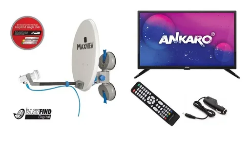 "Remora Pro TV Camping Set inkl. 24 Zoll Ankaro LED-TV image"
