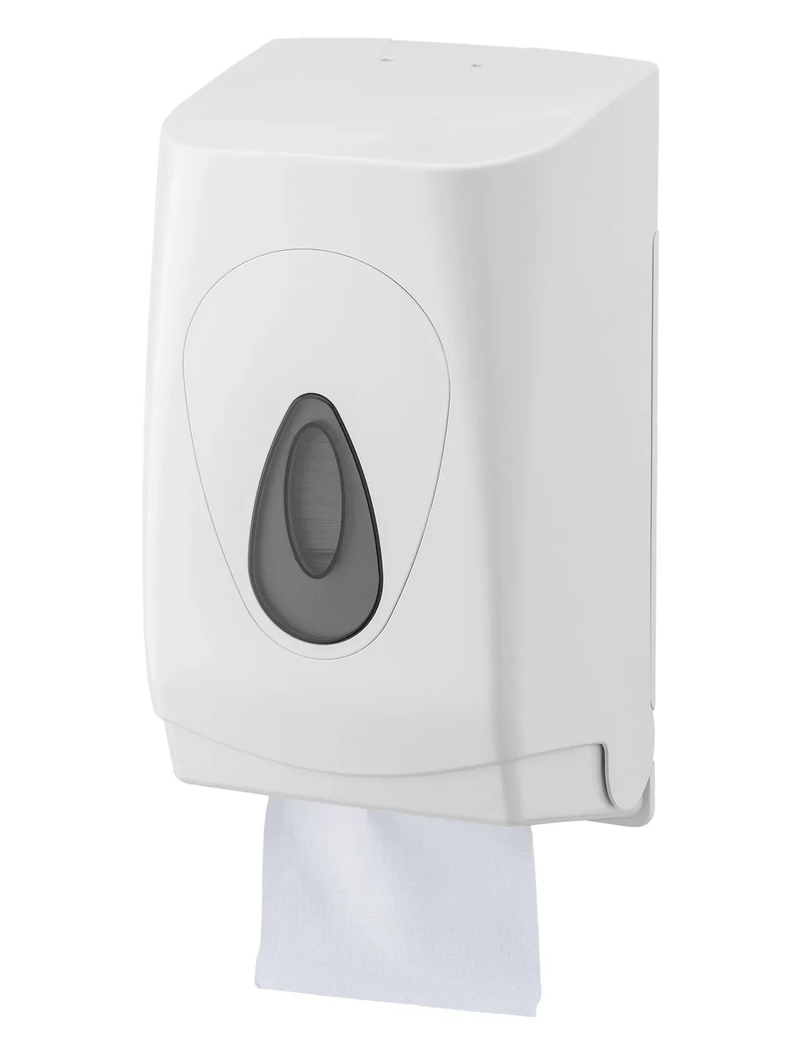 "Toilettenpapierhalter, Klopapierhalter, Toilettenpapierspender - PQTissue, Kunststoff | Hygienische Einzelblattentnahme | Schloss & Logobedruckung image"