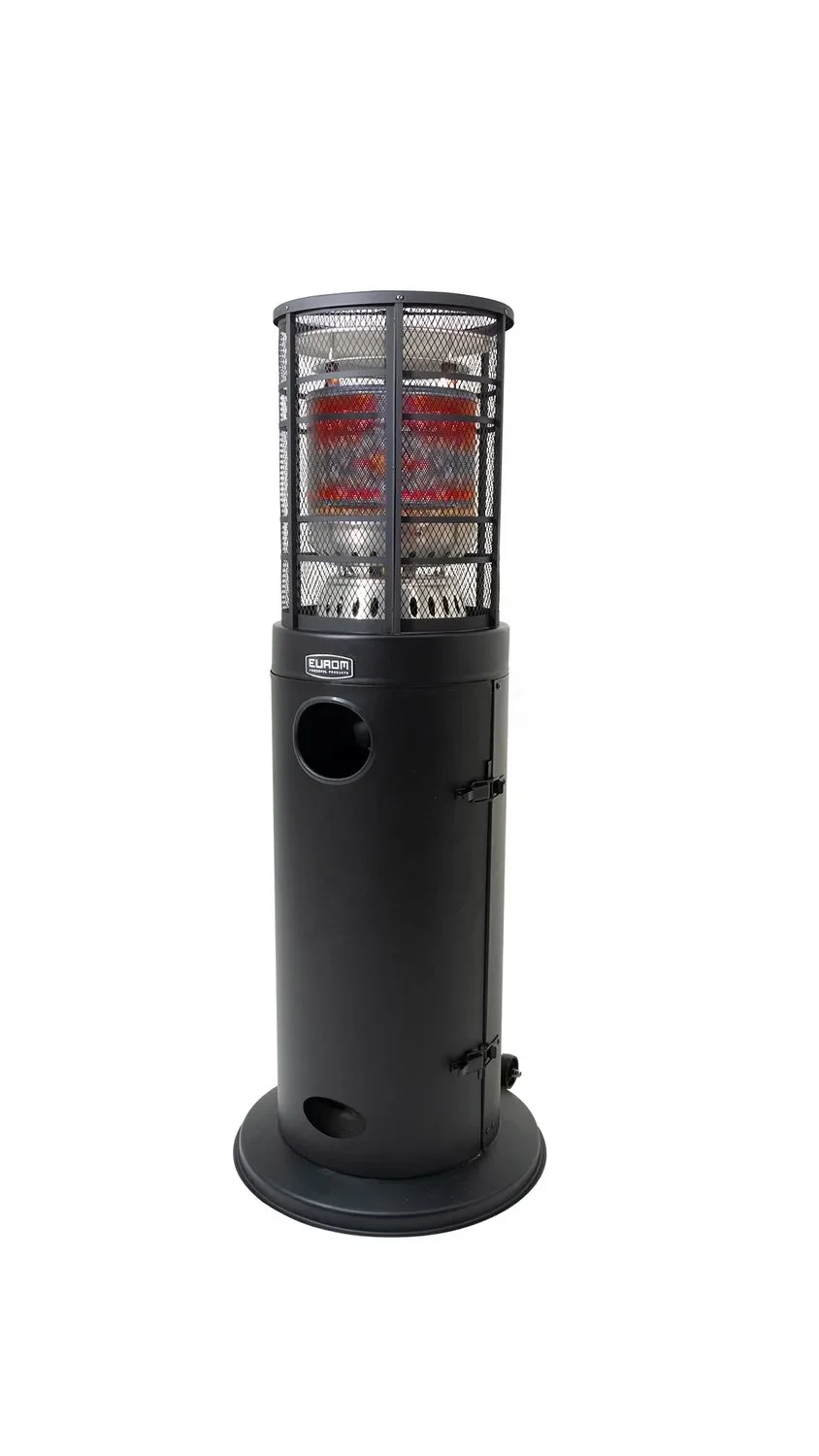 "Gasheizstrahler, Terrassenstrahler gas, Heizpilz gas - Modell Area Loungeheater, mit Schutzgitter, Metall, Schwarz image"
