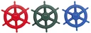 Steuerrad "Piratenrad" Rot Ø400 mm für Spielanlagen