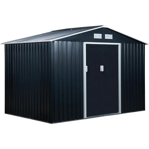 "Werkzeugablage mit Bodenplatte Metall Schwarz 277 x 195 x 192 cm image"