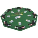Pokertischplatte für 8 Spieler 2-fach klappbar grün