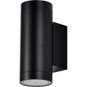 VT-11015 Wandleuchte außen Up/Down - GU10 - Aluminium - Schwarz - IP44