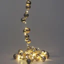Weihnachtsbeleuchtung Kugeln 40-LED - Champagner - 2m