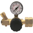 Reduzier-/Schlauchbruchventil + Mann 1-4 bar DIN