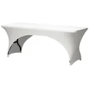 Schutzhülle für rechteckigen Tisch - Stretch - 75 x 180 x 74 cm - Weiß