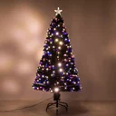 Weihnachtsbaum 150 cm Tannenbaum LED Lichtfaser