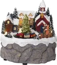 LED Weihnachtsszene "Dorf mit Zug"