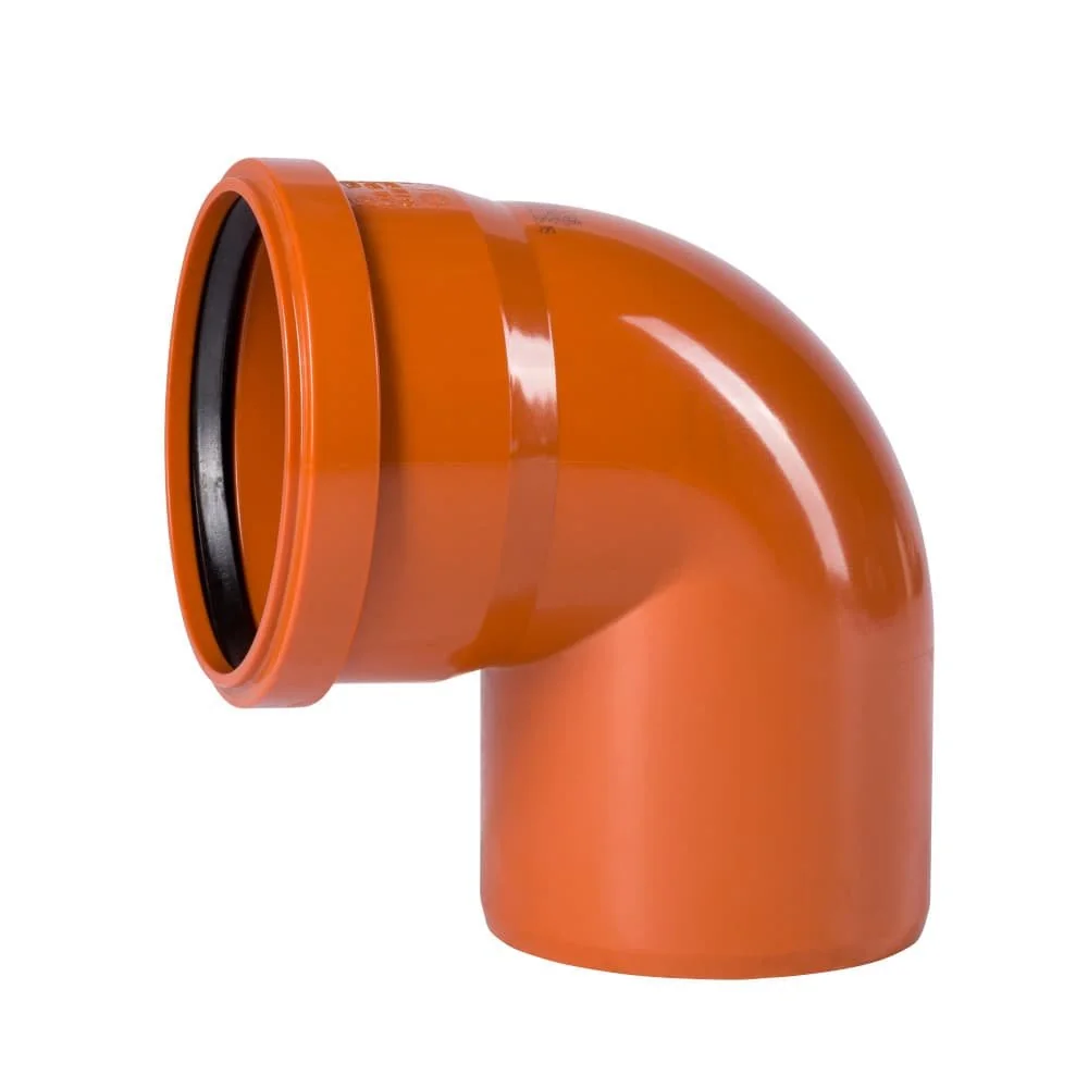 KG Bogen DN 110, Abwasserbogen 87 Grad, PVC Kanalrohr