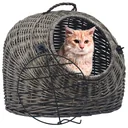 Katzentransportwagen 50x42x40 cm natur