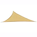 Sonnensegel Sonnenschutz Dreieck Sand 5x5x5 m HDPE - atmungsaktiv