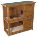 NL Kaninchenstall Doppelboden - 91,5 x 45 x 90,8 cm - Separates Gehäuse