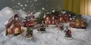 Weihnachtsdorf Set mit Beleuchtung - 9-teilig