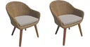 2 x Gartenstuhl "Carson" mit Auflage