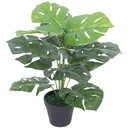 Kunstpflanze mit Topf monstera 45 cm grün