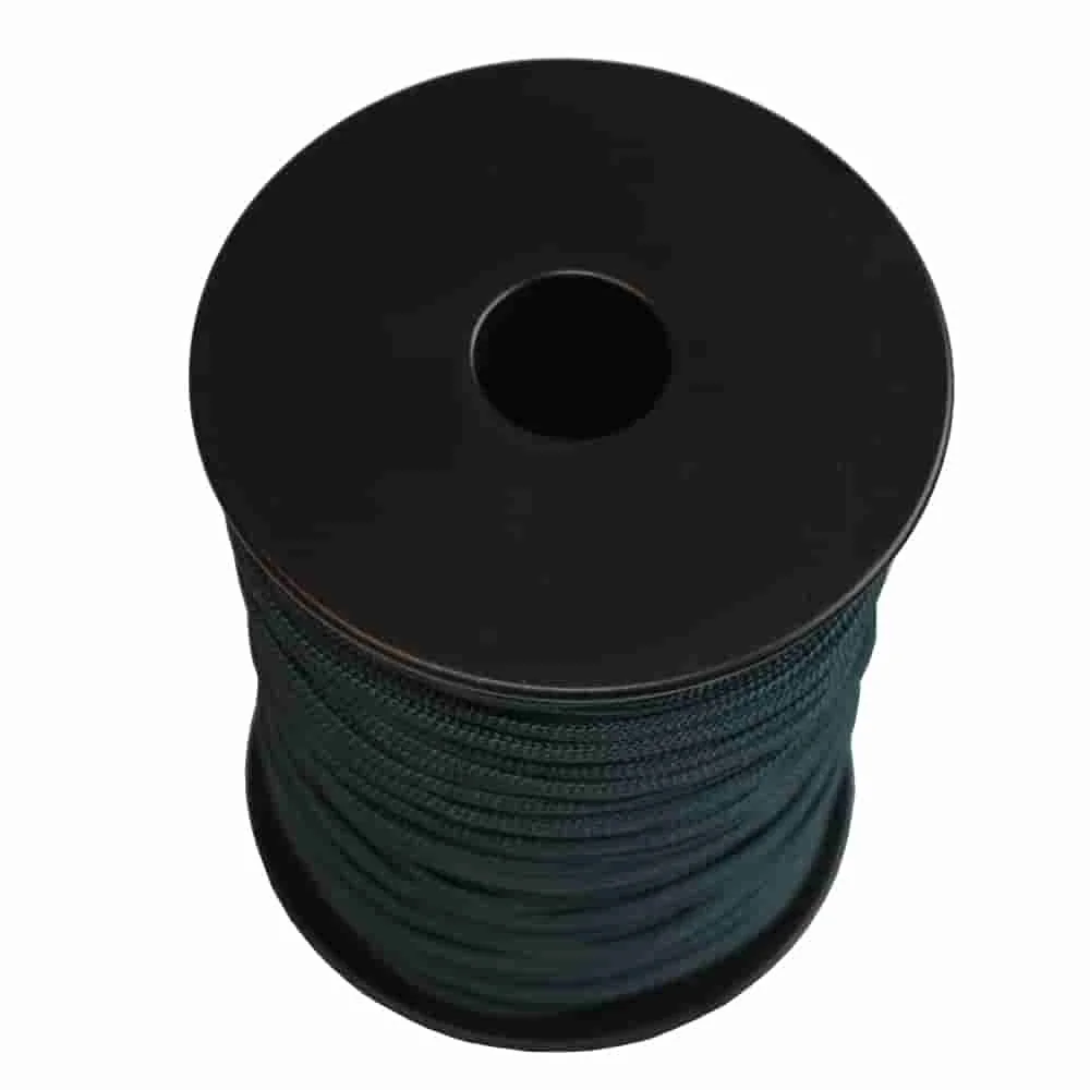Kordel, Befestigungskordel, PP, 2,5mm, schwarzgrün, 25m