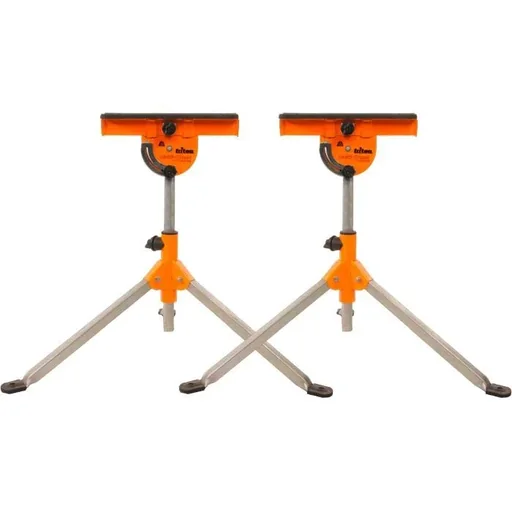 "Triton Multifunktionsrollenständer MSA200 - 180° drehbar - Max 100 kg - 80x80x107 cm - 2er Set image"