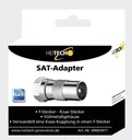 SAT-Adapter F-Stecker-Koax Stecker