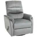 Relaxsessel Liegesessel TV Sessel mit Wippenfunktion Einzelsofa 140° neigbar Fernsehsessel Polyester Grau 80 x 102 x 100