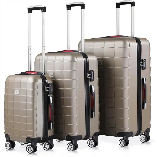"Exopack Hartschalenkoffer-Set Champagner M/L/XL image"