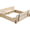 Sandkasten blank holz