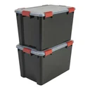Wasserdichte Box AT-LD BkR/C/D, schwarz, 70 Liter, 2er Set