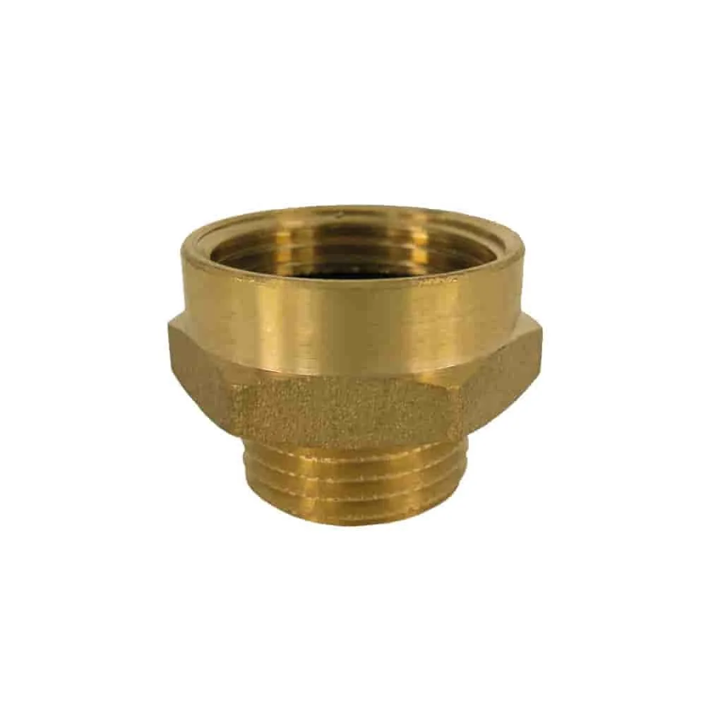 Messing Fitting, Doppelnippel Messing, 1 1/4" AG x 1 1/2" IG