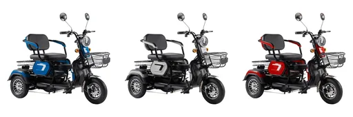"3-Rad E-Mobil Bari 6 km/h: 48V/20Ah Blei-Gel, rot image"
