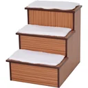 Hundetreppe mit Staukästen MDF-Plüsch