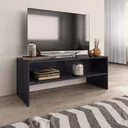 TV-Schrank 100x40x40 cm Spanplatte Hochglanz grau