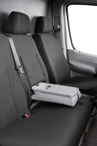"Passform Sitzbezüge Mercedes Sprinter und VW Crafterfür Einzelsitz und Doppelbank vorne aus Stoff ab BJ 05/2006 - heute image"