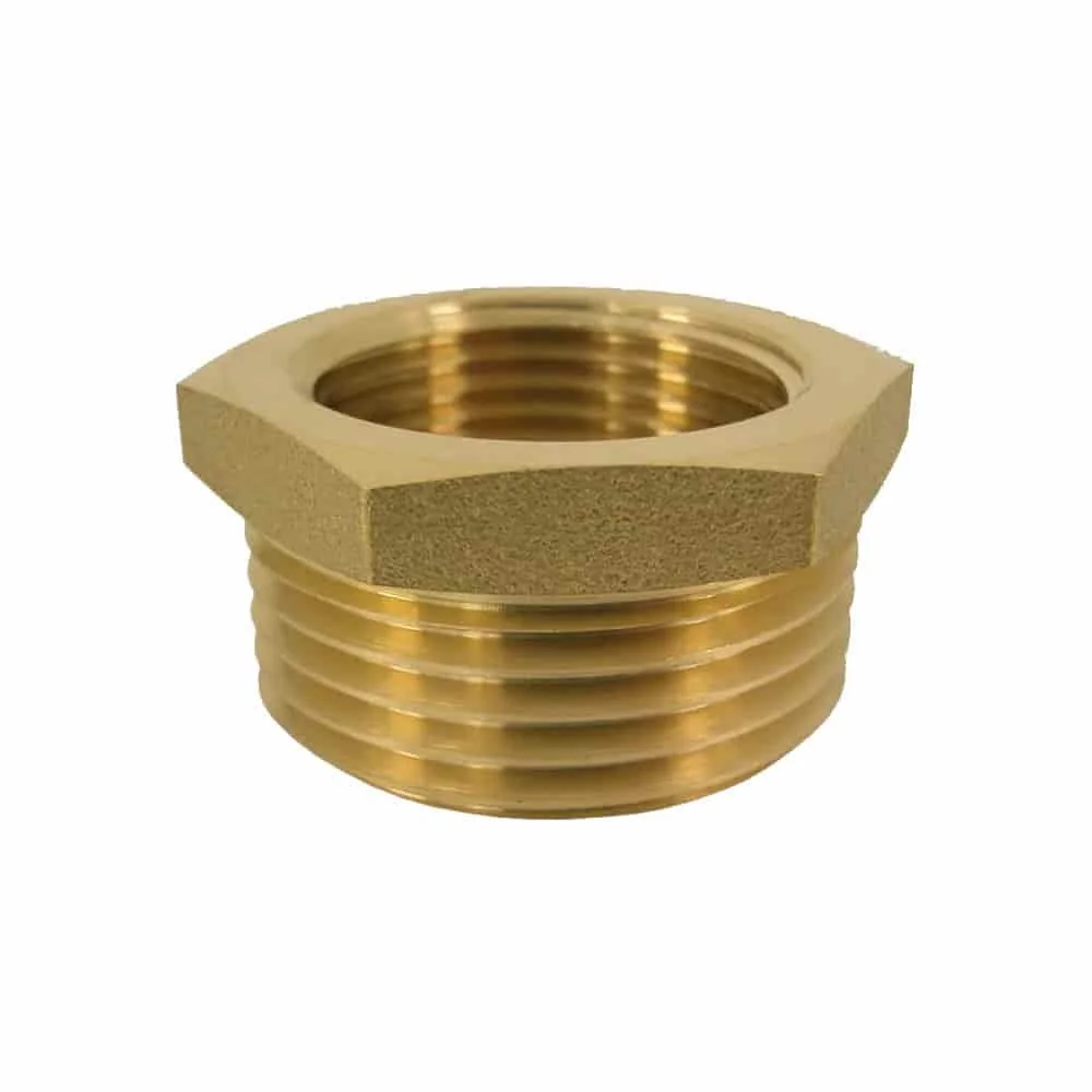 Messingfitting, Reduzierstück, Gewindefitting 1 1/4" AG x 1" IG