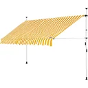 Klemmmarkise Gelb/Weiß 350cm
