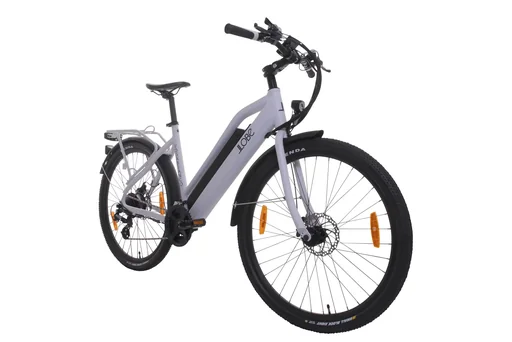 "Damen Alu Elektro Trekking-Bike, 27,5 Zoll, Rahmenhöhe 44 cm, 21-Gang Kettenschaltung, weiß, " Voga Bianco " image"