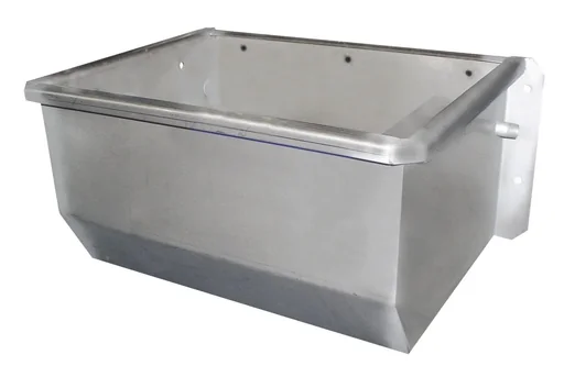 "Trogtränke aus Edelstahl, 50 cm mit Schwimmerventil image"