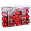 Christbaumschmuck - Christbaumschmuck rot 66 St.