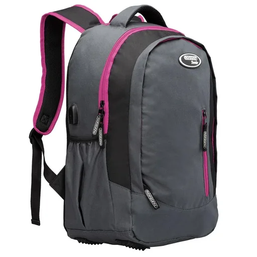 "Monzana Sport- und Freizeit Rucksack 35L grau/rosa image"