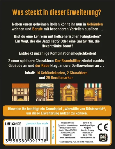 "Werwölfe von Düsterwald Die Gemeinde - Erweiterung image"