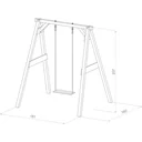 Einzelschaukel Weiß/Grau - Limited Edition