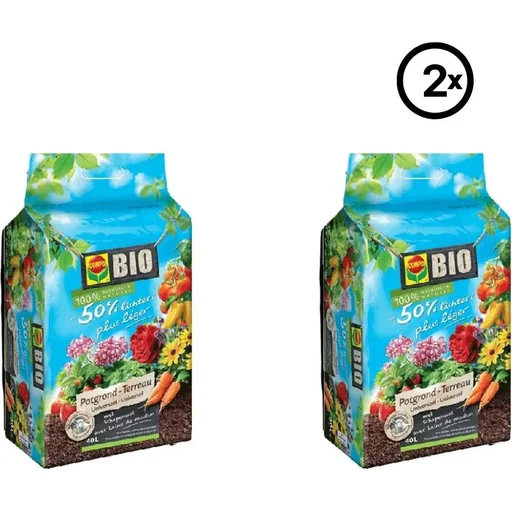 "Bio Universal-Blumenerde - 40L - 50% leichter - 2 Stück image"