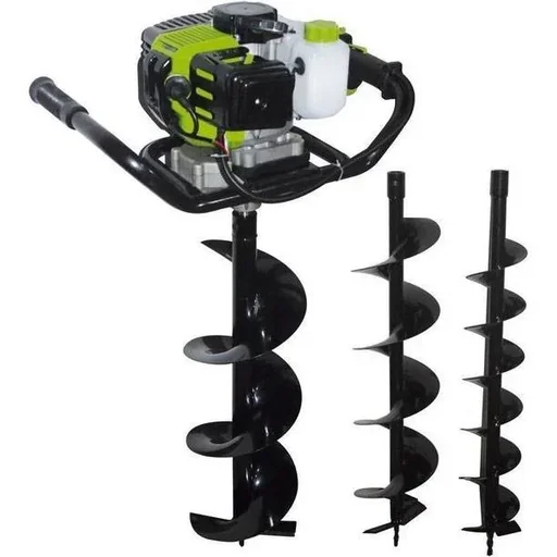 "Benzin-Bohrmaschine ZI-ELB70 | 70 cm | 1,65 KW | 3000 1/min|inklusive 3 Bohrer (100/150/200 mm) image"