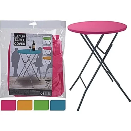 "Bartable Abdeckung für Klapptisch / Bistrotisch - für 80cm Tisch - Blau image"