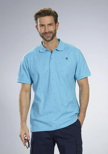 "Poloshirt bedruckt, Farbe apua, Gr.M image"