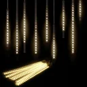Lichterketten - Weihnachtsbeleuchtung - Eiszapfen - Lichtervorhang - Weihnachten -Warmweiß