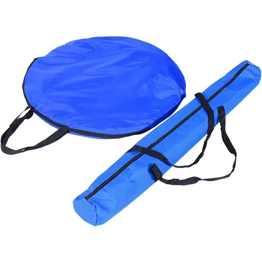 "Hund Agility Set/Slalom Tunnel Hürde inkl. Tragetasche Blau/Gelb image"